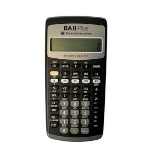 Texas Instruments BA II 2 Plus Business Analyst Calculator with Cover